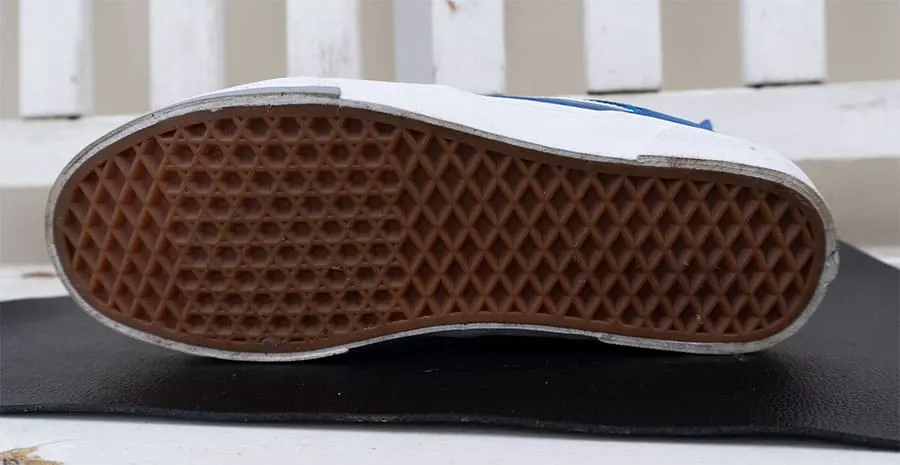Vans skate shoe sole waffle pattern